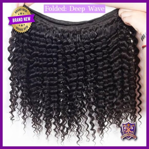 Deep Wave Human Hair Extensions 18-22 Inch Brazilian Virgin Hair 3 Bundles main image 6
